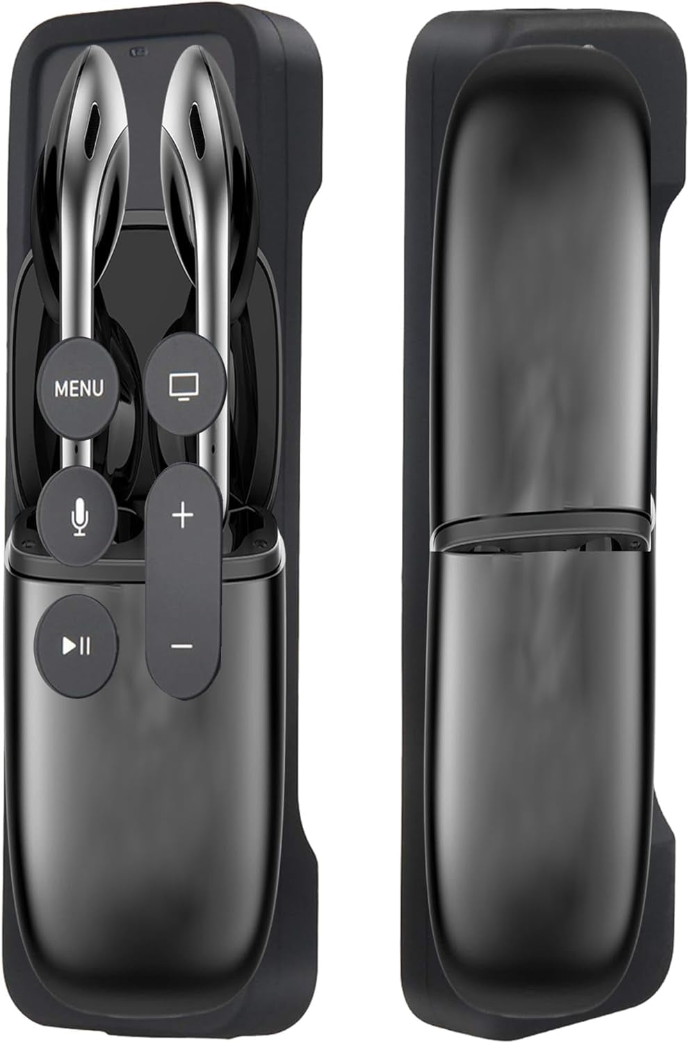 Shockproof Silicone Remote Cover Case for Apple TV 4K (4th Generation) - Black