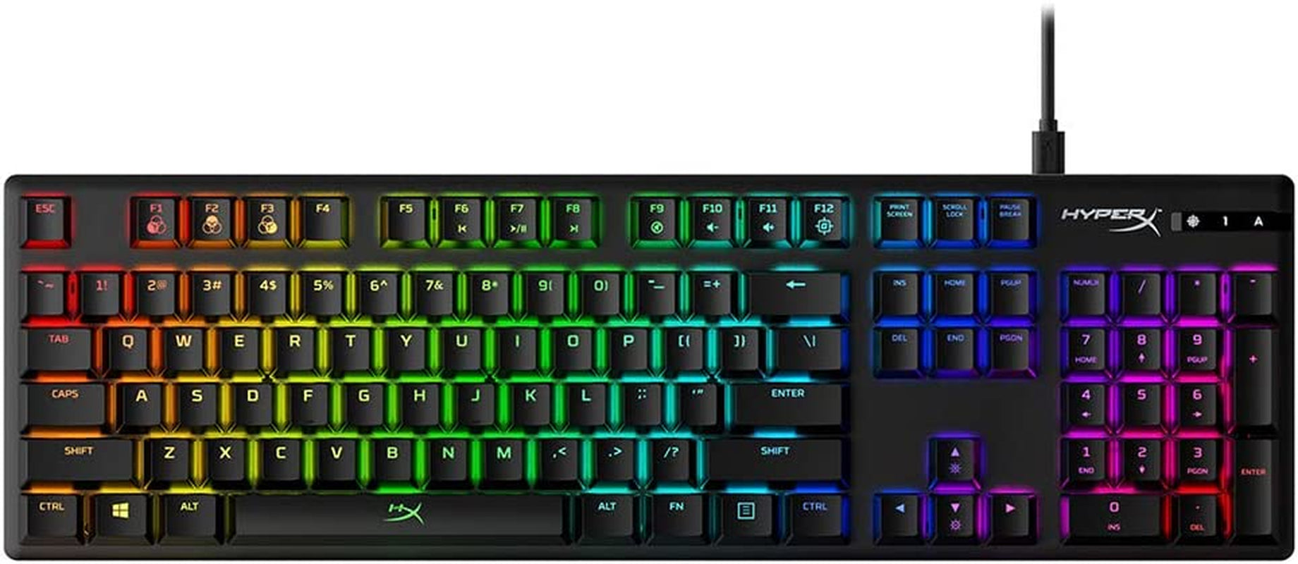 Alloy Origins Mechanical Gaming Keyboard with Software-Controlled Lighting, Macro Customization, Compact Design, RGB LED Backlighting, and Linear Red Switch (Black)