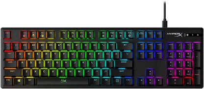 Alloy Origins Mechanical Gaming Keyboard with Software-Controlled Lighting, Macro Customization, Compact Design, RGB LED Backlighting, and Linear Red Switch (Black)