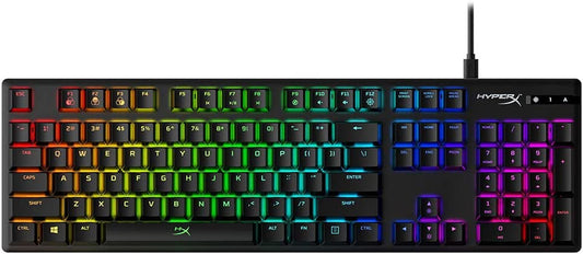 Alloy Origins Mechanical Gaming Keyboard with Software-Controlled Lighting, Macro Customization, Compact Design, RGB LED Backlighting, and Linear Red Switch (Black)