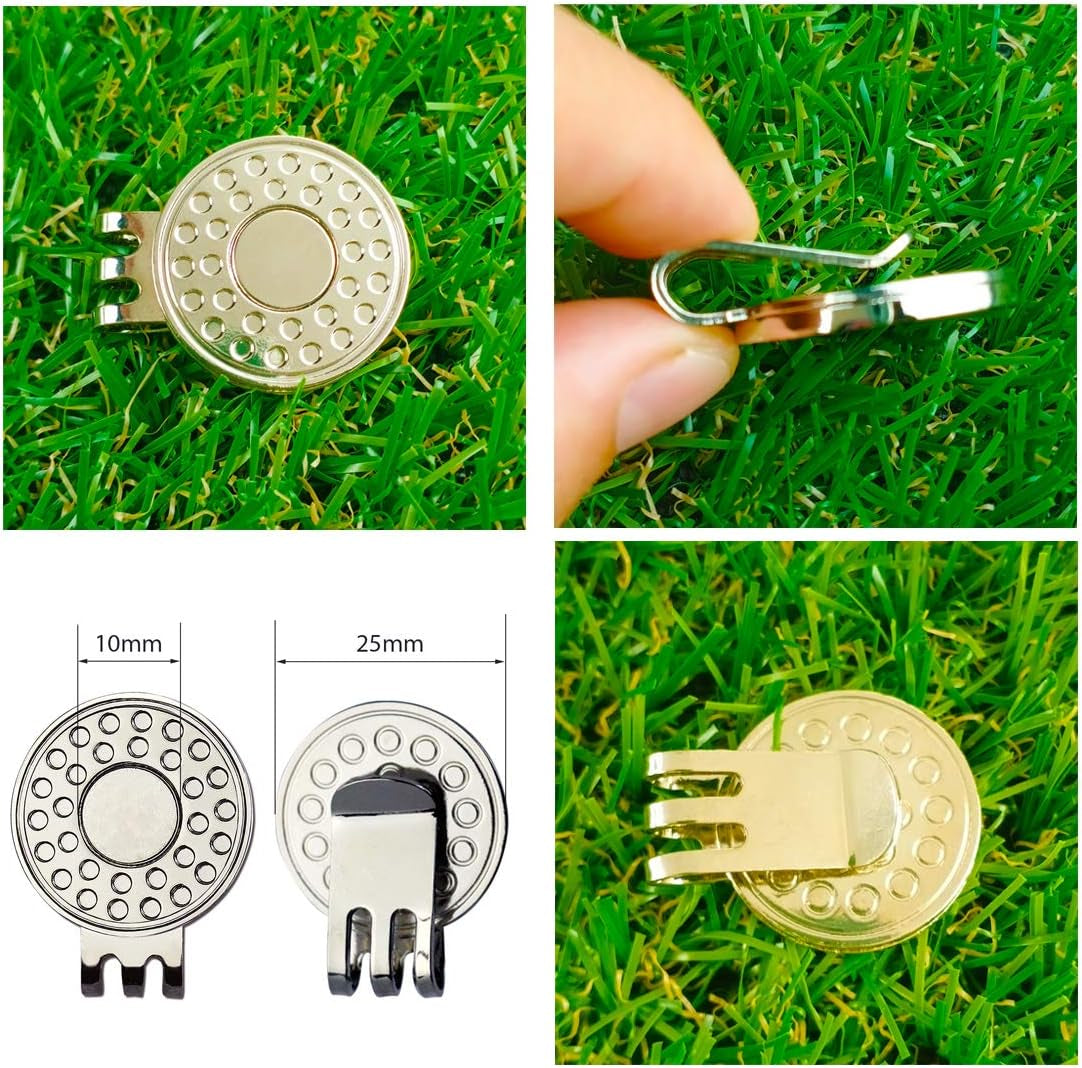 Premium Golf Ball Marker and Hat Clip Value Set for Men and Women Golfers – Easily Removable and Attachable, Ideal Gift Option
