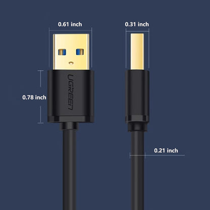 UGREEN USB 3.0 Male to Male Cable, 5 Gbps Data Transfer, Durable Nylon 3.3 FT, Compatible with Hard Drives, Cooling Fans, Cameras, DVD Players, TVs, Flashlights, Hubs, Monitors, Speakers, and More